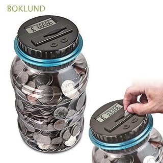 boklund usd euro gbp caja de ahorro de dinero regalo monedas contador de monedas pantalla lcd 1,5 l digital electrónico automático hucha