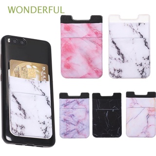 WONDERFUL New Cellphone Pocket Fashion Wallet Case Phone Card Holder Universal Lycra Elastic Accessory Adhesive Sticker/Multicolor