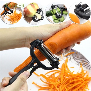 tasker 3 en 1 cortador de verduras herramienta de cocina pelador de frutas creativo multiusos acero inoxidable cortador giratorio