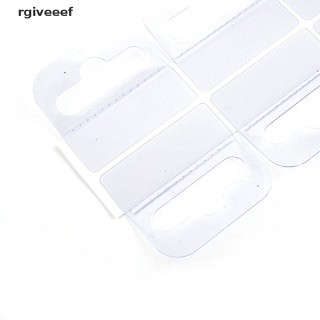 rgiveeef 100pcs pvc ranura agujero adhesivo colgar pestañas etiqueta mercancía caja bolsa peghooks display co