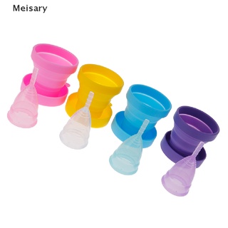 Meisary 3 pzs Copa Menstrual esterilizadora Copa Menstrual De Silicona Medica Copp BR