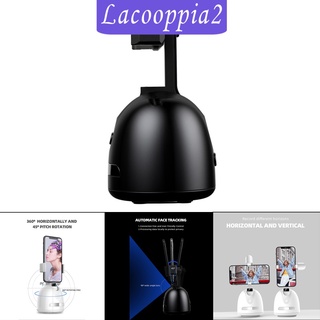[LACOOPPIA2] Smart Tracking Holder Selfie trípode, 360rotación Auto rastreador facial estabilizador teléfono celular soporte para cámara de vídeo