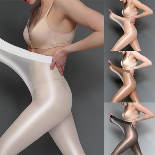 Sexy Women Tights Stockings Shine High Waist Tights Glitter Dance Reflective Pantyhose Plus Size