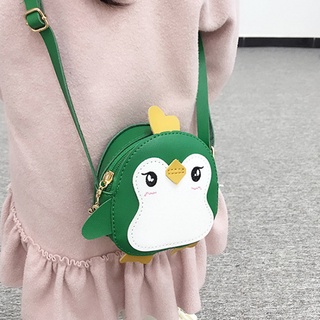 los niños de la moda pingüino forma bolso de hombro niñas lindo animal pequeño bolso de mensajero (1)