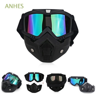 ANHES Kits Goggles UV Protective Glasses Chemical Respirator Head-mounted Anti Dust Work protectionMouth Filter Breathable Gas Mask/Multicolor