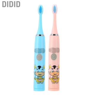 didid kids cepillo de dientes eléctrico de una llave de inicio cepillos de dientes suave cepillo de pelo ipx7 impermeable para el cuidado oral