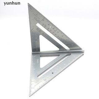 yunhun herramienta de medición triángulo cuadrado regla de aleación de aluminio transportador de velocidad ácaros.