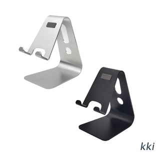 kki. Durable Aluminu Cell Phone Stand for Desk Portable Desktop Phone Holder Non Slip Cradle Dock for All Smartphones Tablets