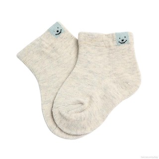 Calcetines de algodón suaves con estampado sólido cálido para niñas y niños lindos Stocks para niños sunny (7)