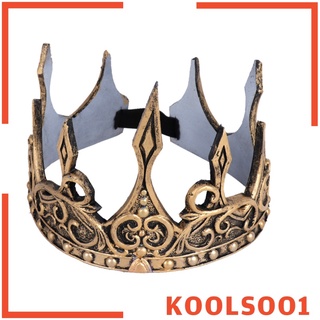 [KOOLSOO1] Rey corona para hombres cumpleaños para hombres Medieval para fiesta de baile