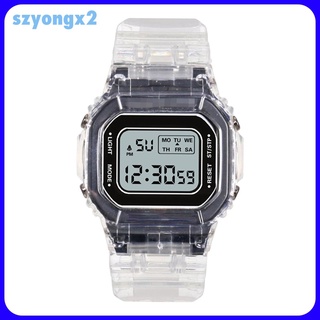 [Szyongx2] Reloj deportivo transparente Digital LED impermeable reloj de pulsera