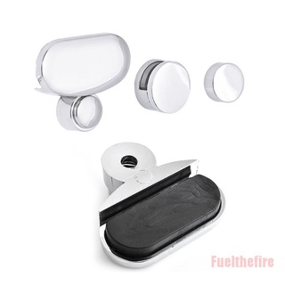 Fuelthefire 1Pcs espejo de baño placa fija abrazadera de vidrio Clip fijo espejo fijo montaje