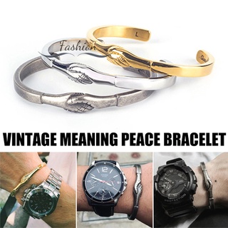Dc tiktok pulseras de acero de titanio agitar las manos joyería Vintage Rocking brazaletes regalos para las mujeres