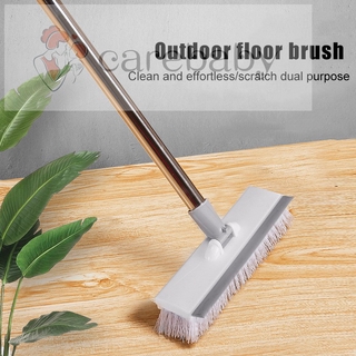 CB cuarto de baño cepillo de piso de limpieza del hogar piso mango largo plástico inodoro cocina azulejo cepillo