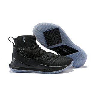 Underarmour UA Curry 5 High Tops negro hielo zapatos de baloncesto de los hombres