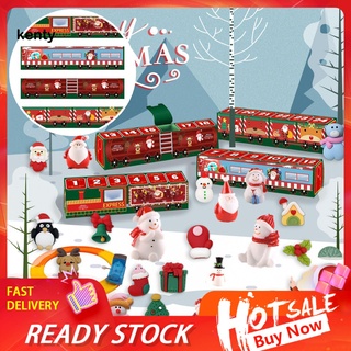 Kt_ ligero calendario de navidad adviento feliz navidad tren caja ciega divertida para el hogar