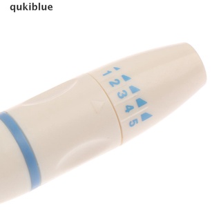 qukiblue 1x lancet pluma dispositivo de lancing diabéticos sangre recoger colección glucosa prueba pluma co
