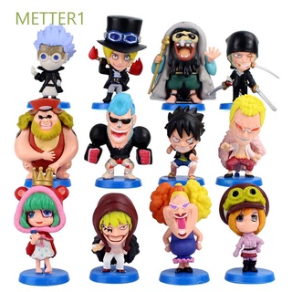 METTER1 estatua mono D miniaturas figura de acción Luffy figura de escritorio adornos figura juguetes Roronoa Zoro Nami PVC Anime modelo figura de acción figura de acción (1)
