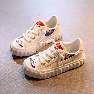 Zapatos de lona para niños zapatos de niño para mujeres2021Primavera Nueva Plaza Sésamo bebé zapatos blancos antideslizantes zapatos blancos