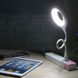 LED Table Lamp Touch Dimming USB Desk Lamp Ring-shaped Read Light Pen Holder (5)