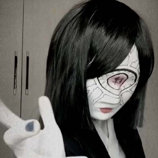 ALLGOODS Anime fiesta máscara Props Cosplay Demon Slayer Cosplay máscara Anime japonés disfrazada fiesta Halloween Cosplay accesorios cara completa Kabuki Kitsune fiesta Props (2)