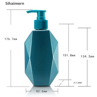 [sihaimern] champú prensa botella de gel de ducha líquido recargable portátil dispensadores de jabón vacío. (9)