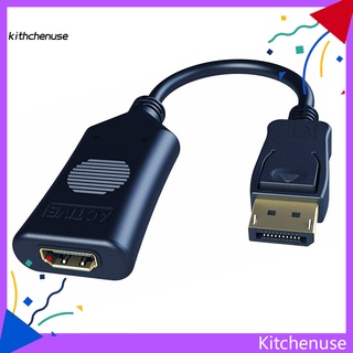 KC Active Display Port DP to HDMI-compatible Adapter Cable 4K 60HZ Male to Female Connector