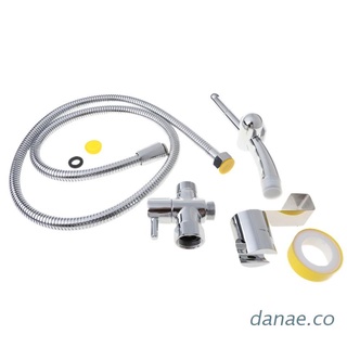 danae Handheld Bidet Sprayer Set Adjustable ABS Spayer & Brass T-Adaptor Portable Shower Sprayer for Bathroom Cloth Diaper