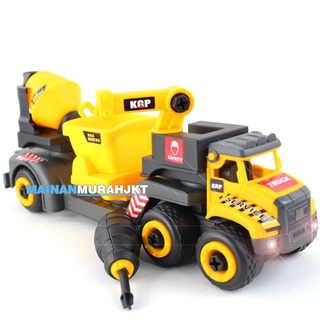 Figuras juguetes niños camión destornillador mecánico KGP111A/KGP111B coche camión destornillador Molensi coche