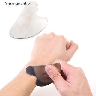 yijiangnanhb acero inoxidable cuidado facial masajeador rodillo facial guasha junta herramienta belleza salud caliente