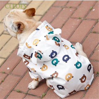 Cleoes Welsh Corgi perro impermeable Bichon chaqueta de lluvia ropa de perro Schnauzer Pug ropa impermeable al aire libre caniche productos para mascotas