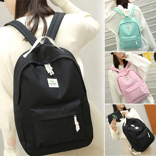 mochila de lona casual para mujer, gran capacidad, bolsa escolar con mini bolso