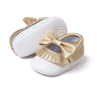 [0824] Newborn Infant Baby Soft Sole Shoes Toddler Moccasins Non-slip Prewalker Shoes