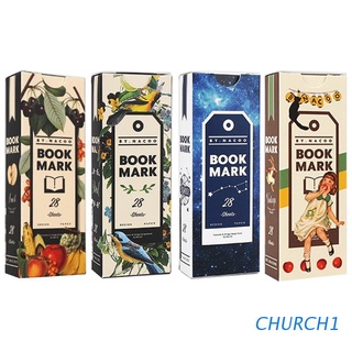 Iglesia Retro marcador de color espacio marcapáginas papel creativo papelería pestaña para libros oficina suministros escolares