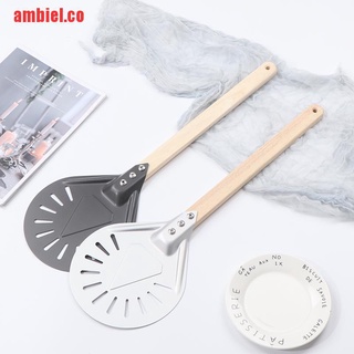 【ambiel】Perforated Pizza Peel Pizza Turning Peel For Homemade bread Ba
