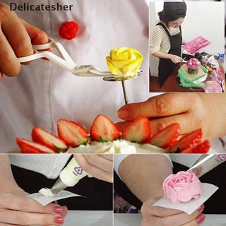[delicatesher] levantador de flores glaseado fondant herramienta de decoración de pasteles tijera clip crema transferencia caliente