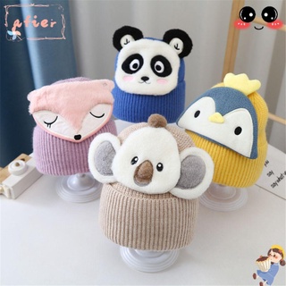 AFIER Cute Baby Hat with Animal Face Lovely Warm Kids Knitted Hat Accessories Winter Cartoon Soft Animal Pattern Beanie Caps for Girls Boys/Multicolor