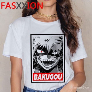 🤷‍♀️My Hero Academia Bakugou Boku No Hombres harajuku kawaii Impresión Estética top Camisetas Ropa Blanca Camiseta p3Pg