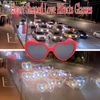 Luckytime Hot New Fashion lentes de difracción de corazón duraderos de larga duración/lentes de efecto especial