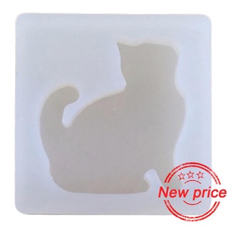 CHARMS kawaii gato encantador gatito forma encantos pendientes pendientes colgantes de resina para la joyería molde uv b8y2