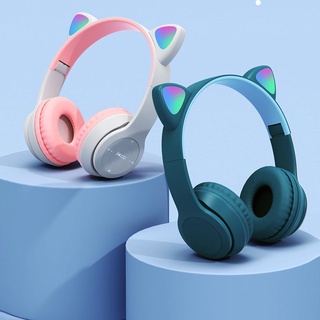 audífonos inalámbricos bluetooth 5.0 con oreja de gato