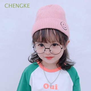 CHENGKE Cute Knitted Hat Girls Beanie Smile Face Child Hat Winter Boys Korean Infant Sweet Warm Cap/Multicolor