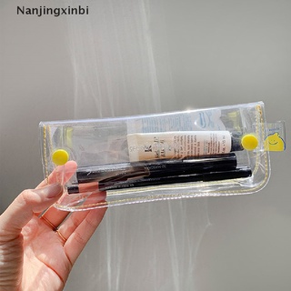[nanjingxinbi] 1x coreano transparente archivo bolsillo pvc impermeable bolsa de lápiz portátil bolsa de almacenamiento [caliente]