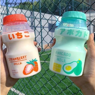 shengrongyi 480ml Plastic Water Bottle Drinking Bottle Shape Cute Kawaii Milk Shaker Bottle CO (1)