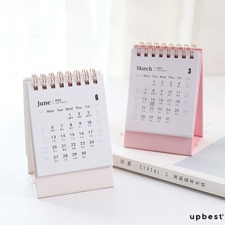 2022 simple mini papel de escritorio simple calendario dual diario planificador de mesa planificador anual Agenda organizador upbest