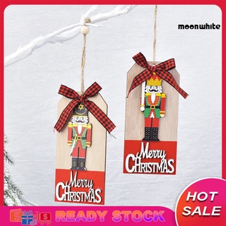 Ct decoración navideña De madera con colgante De letras/nogal/Soldado Para decoración De navidad