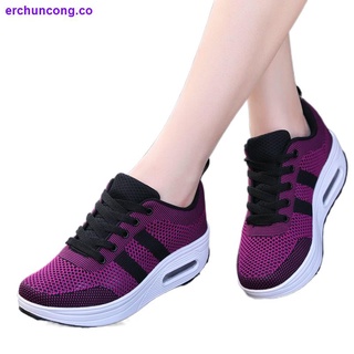 2021 nuevas mujeres zapatos de primavera de malla transpirable caminar zapatos deportivos casual madre zapatos mecedora zapatos de plataforma
