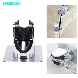 royalvalley - soporte para cabezal de ducha de baño, ajuste sin soporte de perforación, adhesivo adjuntable