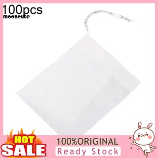 caliente 100pcs no tejido vacío bolsas de té cadena de sellado térmico filtro de papel hierba suelta bolsitas de té