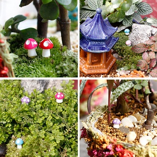 Xibr 10/20 pzas Mini Ornamento De hongo Miniatura Para jardín/Casa De muñecas De hadas 210831 (2)